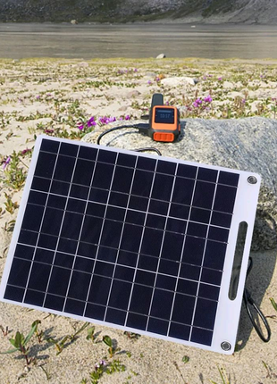 Солнечная панель 5 вольт 10Вт для зарядки гаджетов 2 USB
