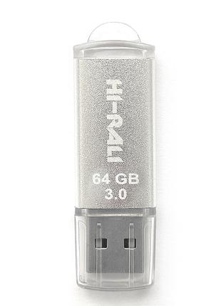 Флеш-накопичувач USB3.0 64GB Hi-Rali Rocket Series Silver (HI-...