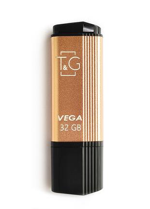 Флеш-накопичувач USB 32GB T&G; 121 Vega Series Gold (TG121-32G...
