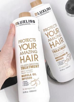 Ботокс для волосся luxliss уценка collagen smoothing treatment...