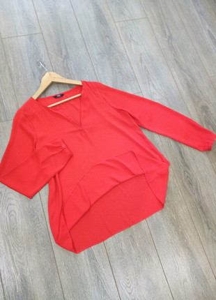 Крутая и супер стильная блуза рубашка красного цвета