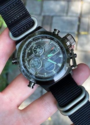 Наручний годинник AMST 3003C Black-Nato Black