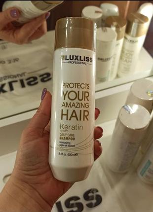 Шампунь для волосся luxliss keratin smoothing daily shampoo 250ml
