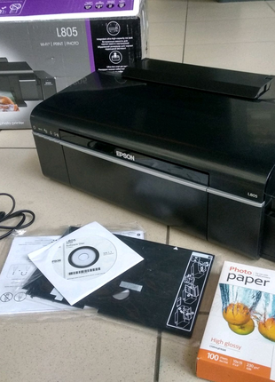 Принтер Epson L805 Струйный (C11CE86403), 6-ти цветный, Wi-Fi