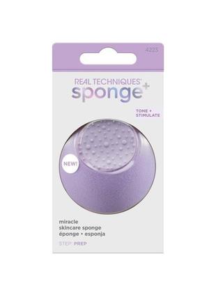 Real techniques  sponge+, miracle skincare sponge, with vegan ...