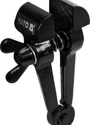 Тиски ручные стальные YATO : l= 145 мм, губки- 40 мм, развод г...