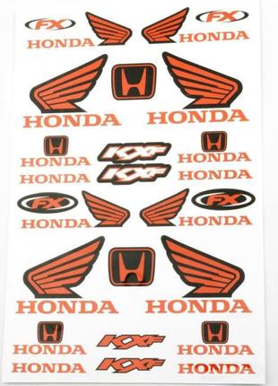 Наклейки (набор) Honda (26х18см, 22шт)