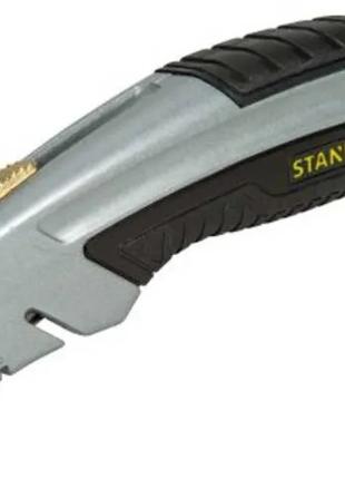 Нож STANLEY: L=180 мм. с выдвижным трапецевидным лезвием, мета...