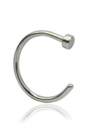 Кільце для пірсингу носа медична сталь (8 мм)