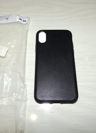 Чехол накладка grainy leather для iphone x/xs