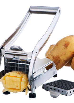 Ручна картоплерезка металева машинка Potato Chipper