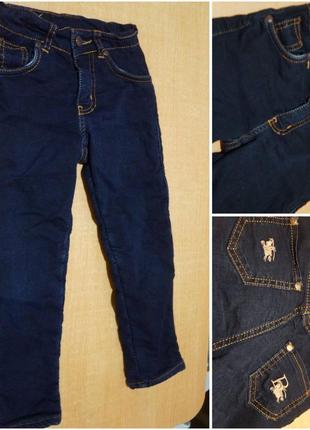 Джинсові штани утепленні на флісі 3-5 років джинси джинсы утеп...
