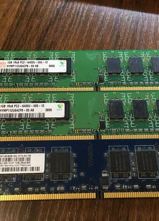 Оперативная память DDR2 3x1gb и 2х512mb