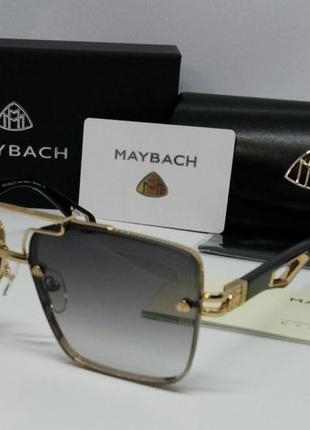 Maybach стильные брендовые мужские солнцезащитные очки темно с...