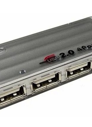USB хаб 2.0 на 4 порта с блоком питания, hub концентратор скорост