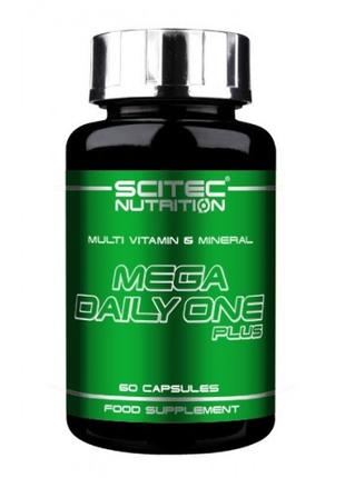Вітаміни та мінерали Scitec Mega Daily One Plus, 60 капсул