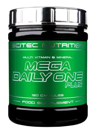 Витамины и минералы Scitec Mega Daily One Plus, 120 капсул