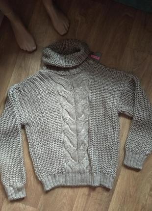 Жіночий теплий в'язаний светр,42-48 рр