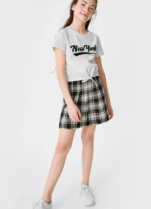 Комплект футболка спідничка для дівчинки від c&a німеччина