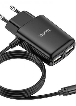 Зарядное устройство HOCO C82A Real power два USB порта Lightni...