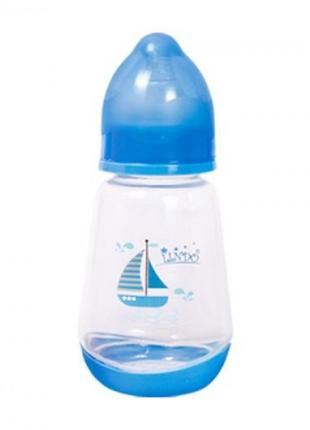 Бутылочка для кормления, 150 мл, 0 месяцев, синий