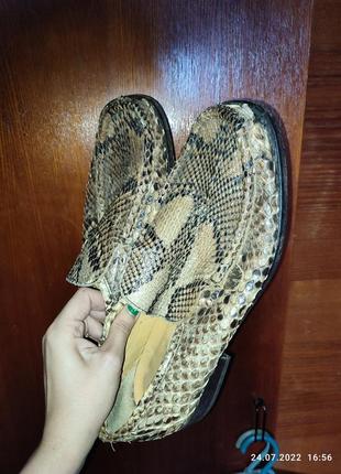 Туфли из кожи змеи питон р 44