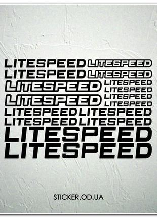 Набор наклеек на велосипед "Litespeed", наклейки на раму.