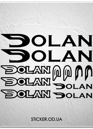 Набор наклеек на велосипед "DOLAN", наклейки на раму.
