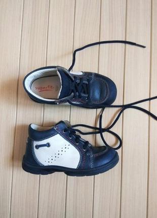Черевики шкіряні осінні чоботи superfit 🍁 24р/устілка 15,5 см