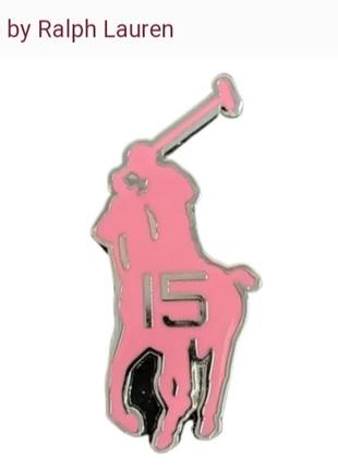 Пін значок polo ralph lauren pink pony