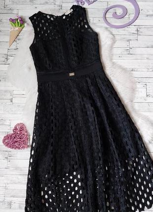 Ошатне плаття bodyform чорне з перфорацією