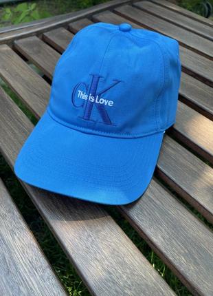 Новая кепка calvin klein бейсболка (ck blue cap) с америки