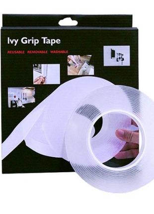 Многоразовая крепежная клейкая лента Ivy Grip Tape двустороння...