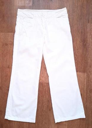 Штани брюки лляні білі h&m  eur40 us10 cn170/176a   обхват тал...
