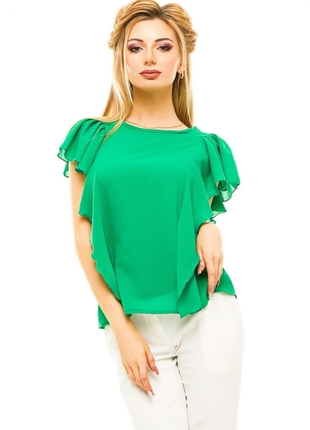Блуза женская зеленая п432