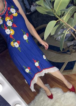 Плаття міді вишиванка сукня з вишивкою розмір м