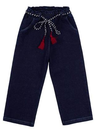 Штани-кюлоти джинсові для дівчинки шр 626 р.116-134