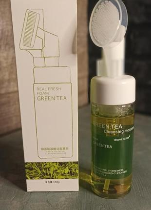 Sersanlove пінка-мусс для вмивания з екстрактом зеленого чаю