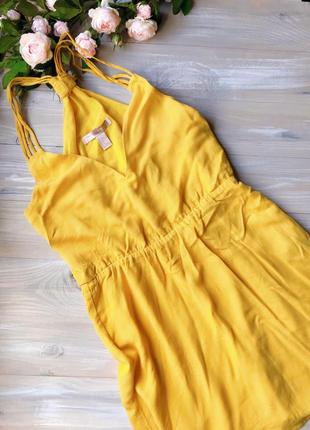 Жовте літнє плаття сарафан forever21