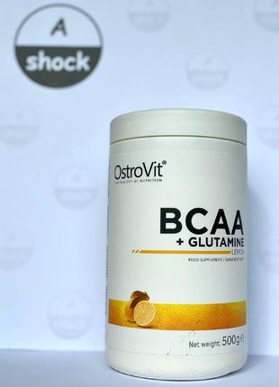 Амінокислоти (бцаа) ostrovit bcaa + glutamine (500 грам.)