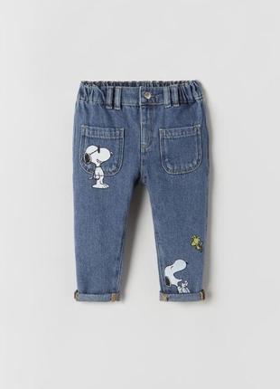 Джинси zara snoopy