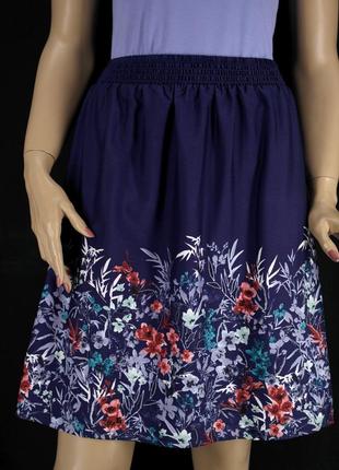 Красивая брендовая юбка "yessica" с растительным принтом. разм...