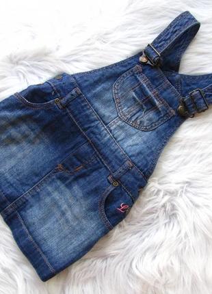 Стильный джинсовый сарафан платье h&m