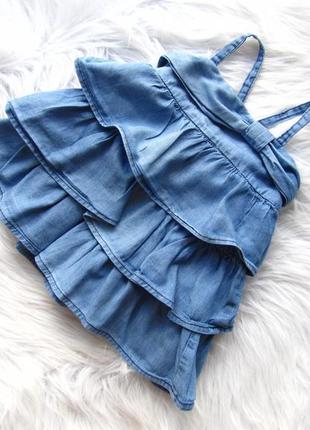 Стильный джинсовый сарафан платье bisoulcaill