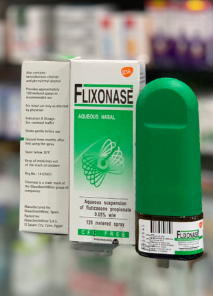 Flixonase Фликсоназе спрей от аллергии 50 мкг/доза 120 доз
