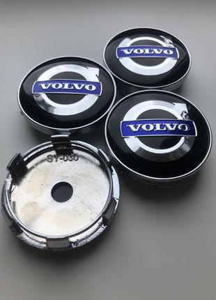 Колпачки заглушки на литые диски Вольво Volvo 60мм