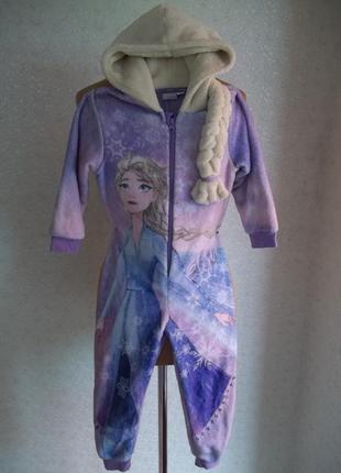 ( 4 - 5 лет ) детская пижама кигуруми флисовый комбинезон б/у