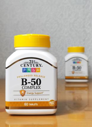 21st Century, Комплекс витамина, B-50, 60шт