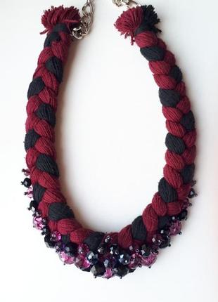 Ожерелье с камнями handmade