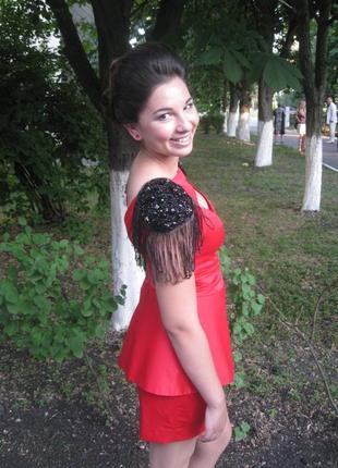 🔥 скидка на черную пятницу🔥 коктельное красное платье